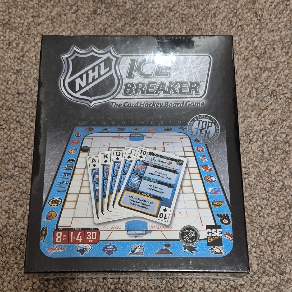 NHL Ice Breaker The Card Hockey Board Game NEW SEALED